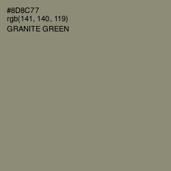 #8D8C77 - Granite Green Color Image