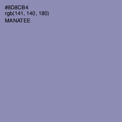 #8D8CB4 - Manatee Color Image