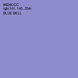 #8D8CCC - Blue Bell Color Image