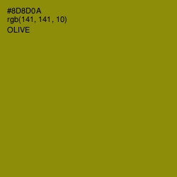 #8D8D0A - Olive Color Image