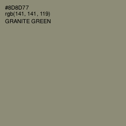 #8D8D77 - Granite Green Color Image