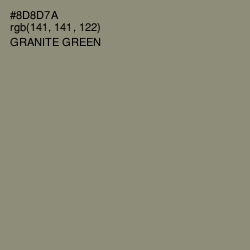 #8D8D7A - Granite Green Color Image