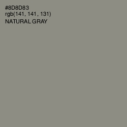 #8D8D83 - Natural Gray Color Image