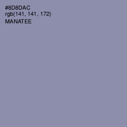 #8D8DAC - Manatee Color Image