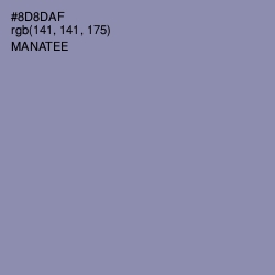 #8D8DAF - Manatee Color Image