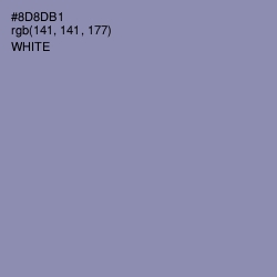 #8D8DB1 - Manatee Color Image