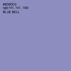 #8D8DC0 - Blue Bell Color Image