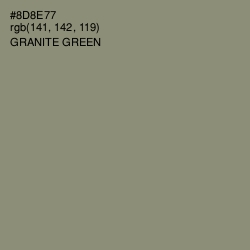 #8D8E77 - Granite Green Color Image