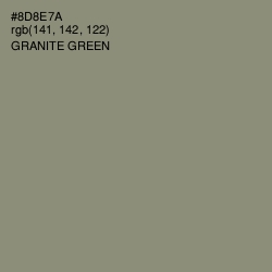 #8D8E7A - Granite Green Color Image