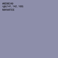 #8D8EA9 - Manatee Color Image