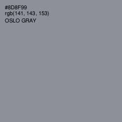 #8D8F99 - Oslo Gray Color Image