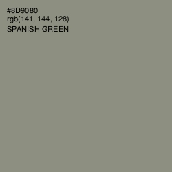 #8D9080 - Spanish Green Color Image