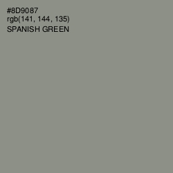 #8D9087 - Spanish Green Color Image