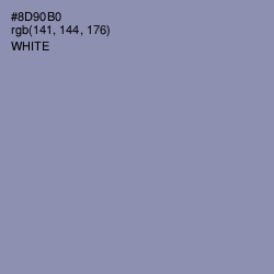 #8D90B0 - Manatee Color Image