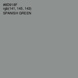 #8D918F - Spanish Green Color Image
