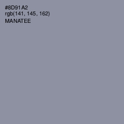 #8D91A2 - Manatee Color Image