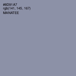 #8D91A7 - Manatee Color Image