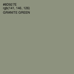 #8D927E - Granite Green Color Image