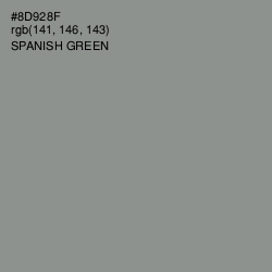 #8D928F - Spanish Green Color Image