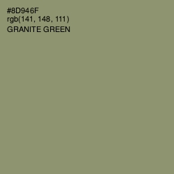 #8D946F - Granite Green Color Image