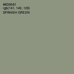 #8D9581 - Spanish Green Color Image