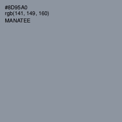 #8D95A0 - Manatee Color Image