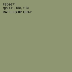 #8D9671 - Battleship Gray Color Image