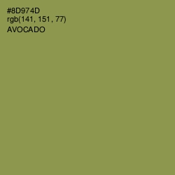 #8D974D - Avocado Color Image