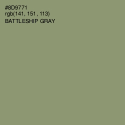 #8D9771 - Battleship Gray Color Image
