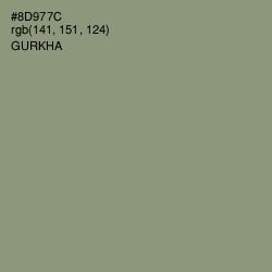 #8D977C - Gurkha Color Image
