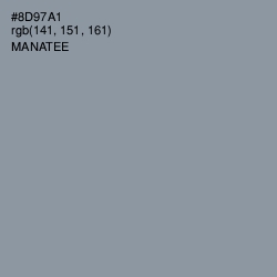 #8D97A1 - Manatee Color Image