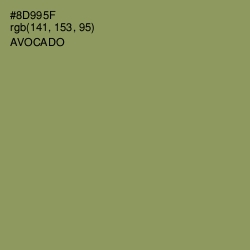 #8D995F - Avocado Color Image