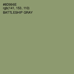 #8D996E - Battleship Gray Color Image