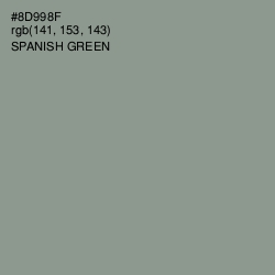 #8D998F - Spanish Green Color Image