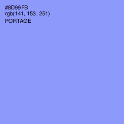 #8D99FB - Portage Color Image