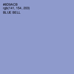 #8D9ACB - Blue Bell Color Image