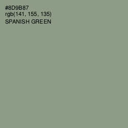 #8D9B87 - Spanish Green Color Image
