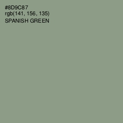 #8D9C87 - Spanish Green Color Image