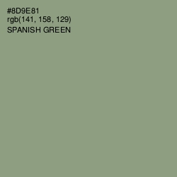 #8D9E81 - Spanish Green Color Image