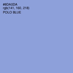 #8DA0DA - Polo Blue Color Image