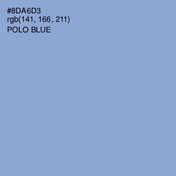 #8DA6D3 - Polo Blue Color Image