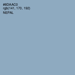 #8DAAC0 - Nepal Color Image