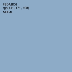 #8DABC6 - Nepal Color Image