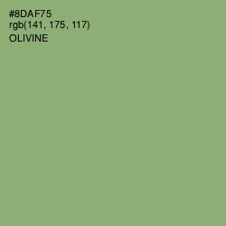 #8DAF75 - Olivine Color Image