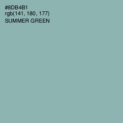 #8DB4B1 - Summer Green Color Image