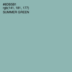 #8DB5B1 - Summer Green Color Image