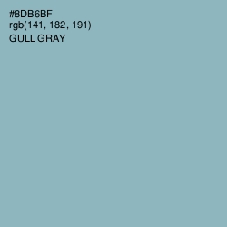 #8DB6BF - Gull Gray Color Image