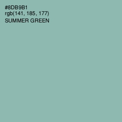 #8DB9B1 - Summer Green Color Image