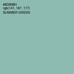 #8DBBB1 - Summer Green Color Image