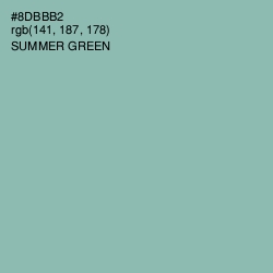#8DBBB2 - Summer Green Color Image